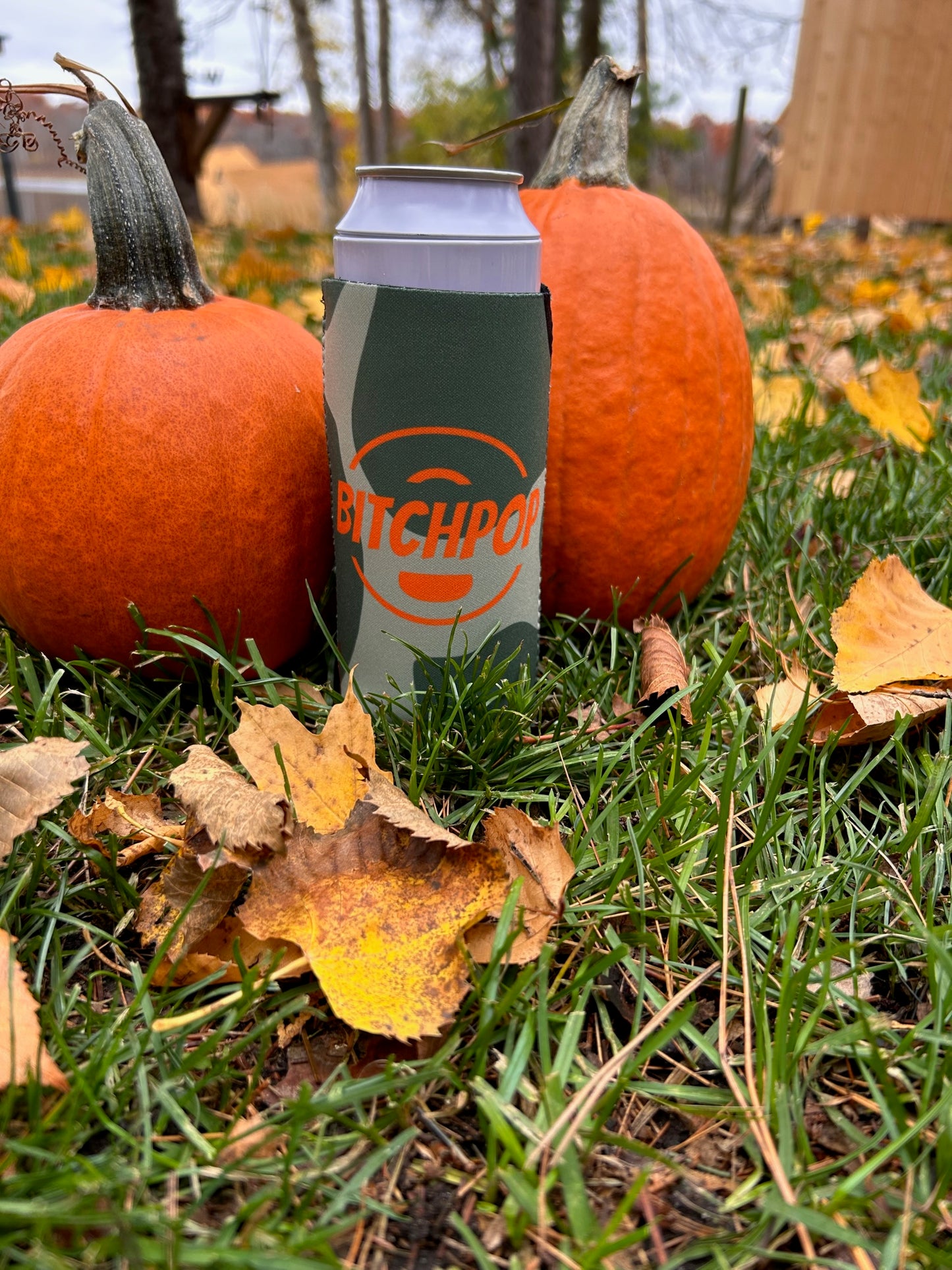 Bitchpop 12 oz Slim Camo Koozie