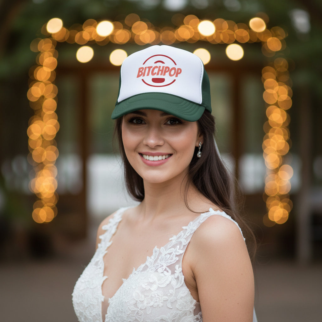 Blush on Blush Bitchpop Trucker Hat