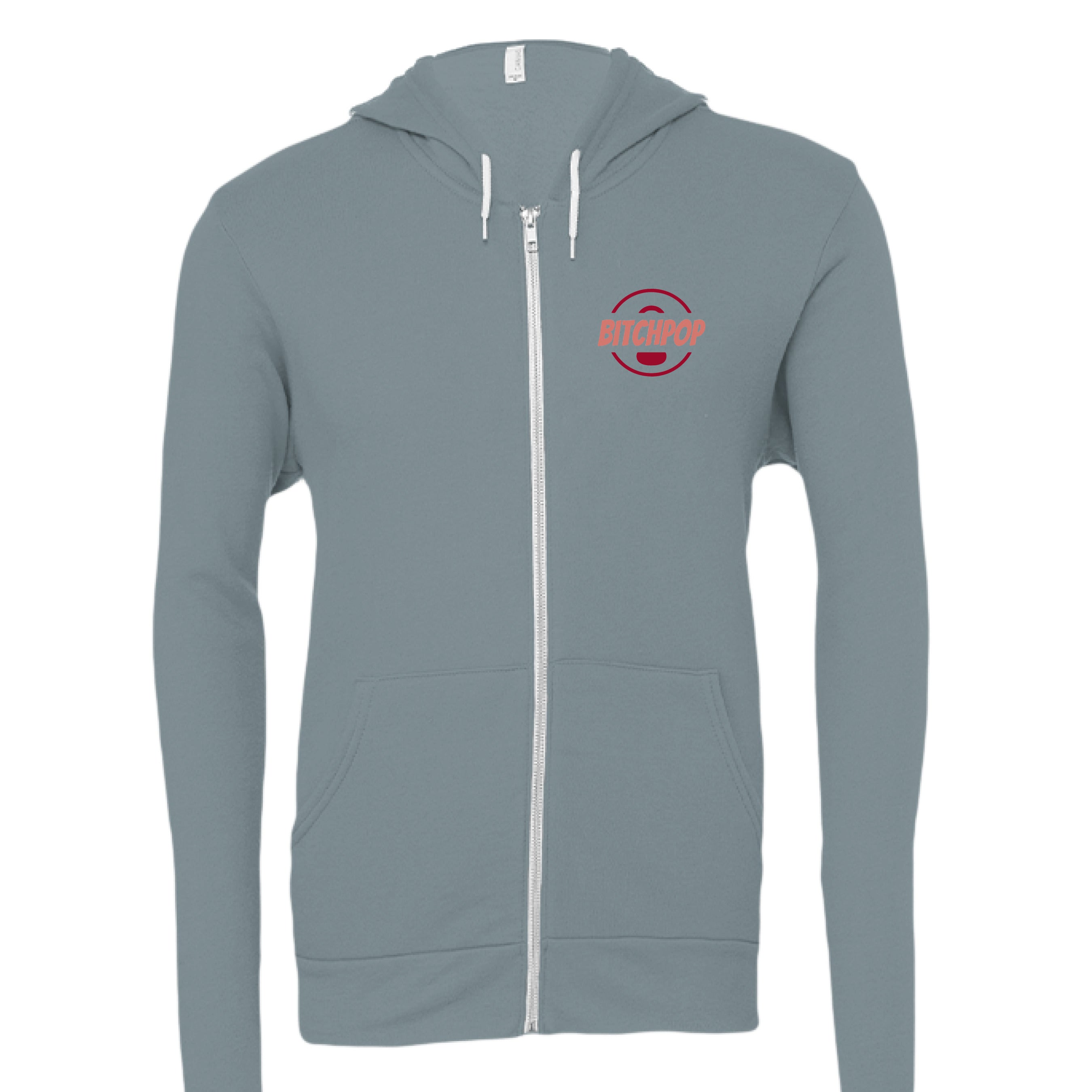 Blue Storm Bitchpop Zip-up Hoodie
