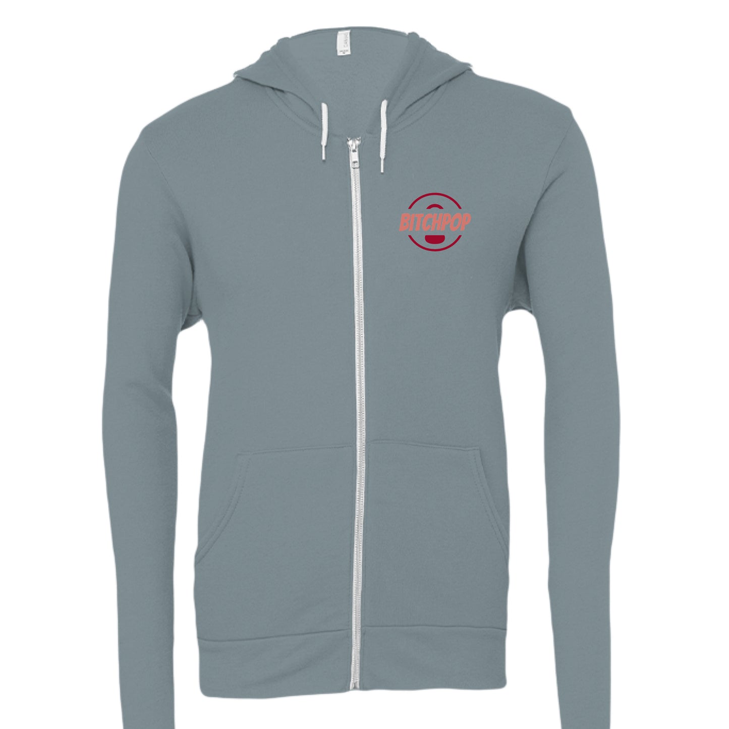 Blue Storm Bitchpop Zip-up Hoodie